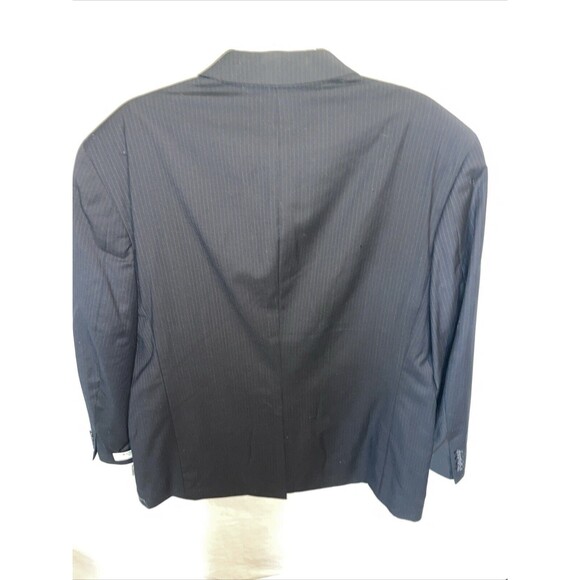 Albert Nippon Men’s Dress Blazer Size 46R Black Pinstripe Wool/Cashmere Blend - Picture 8 of 12